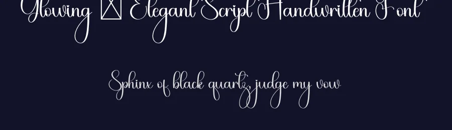 Glowing – Elegant Script Handwritten Font by freshtypeink — Script Handwritten Font — thumbnail 2