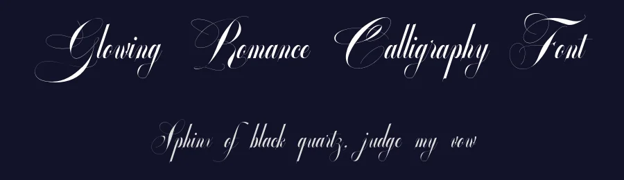 Glowing Romance Calligraphy Font by enxyclo — Script Handwritten Font — thumbnail 2