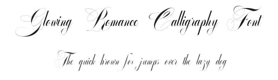 Glowing Romance Calligraphy Font by enxyclo — Script Handwritten Font