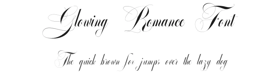 Glowing Romance Font by Enxyclo Studio — Script Handwritten Font