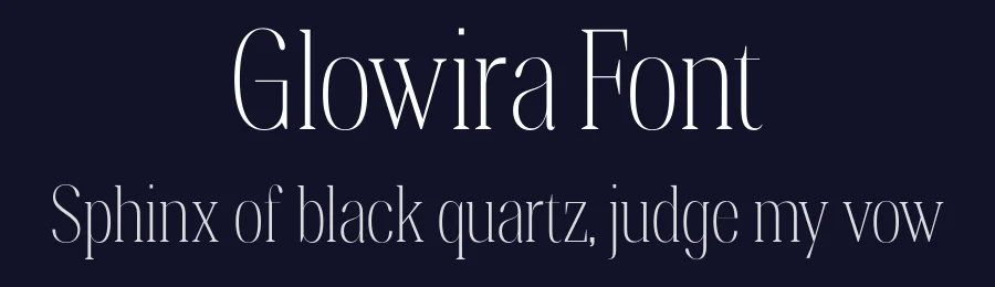 Glowira Font by Nia Typework — Serif Font — thumbnail 2