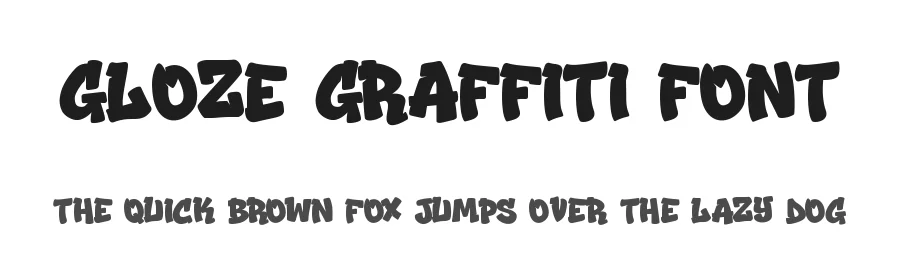 Gloze Graffiti Font by Cikareotype Studio — Display Font
