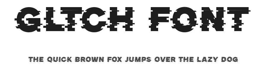 Gltch Font by Vroz Studio — Display Font