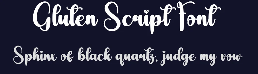 Gluten Script Font by creativeletter — Script Handwritten Font — thumbnail 2