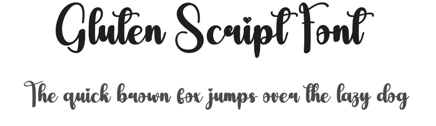 Gluten Script Font by creativeletter — Script Handwritten Font
