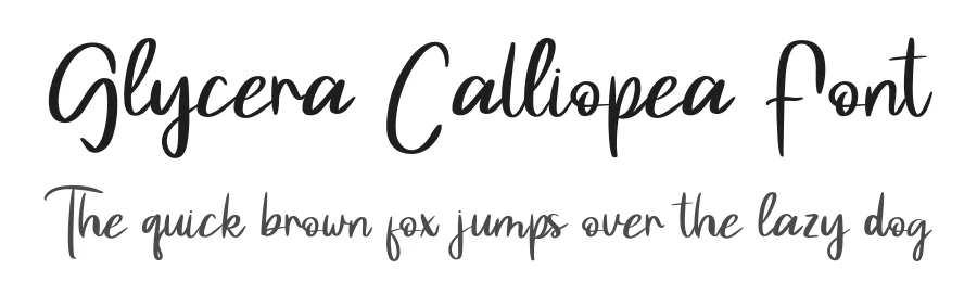 Glycera Calliopea Font by Creatifontstudios — Script Handwritten Font