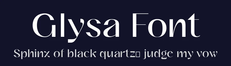 Glysa Font by Victor Bartis — Sans Serif Font — thumbnail 2