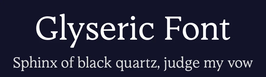 Glyseric Font by Bring_to_Type — Serif Font — thumbnail 2