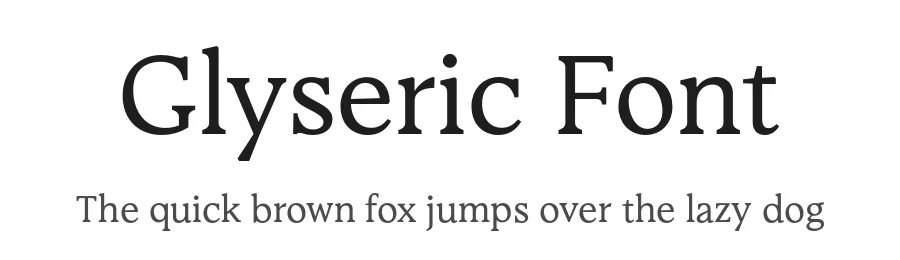 Glyseric Font by Bring_to_Type — Serif Font