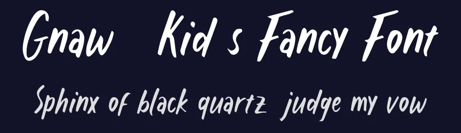 Gnaw – Kid’s Fancy Font by inspirasign — Decorative Font — thumbnail 2