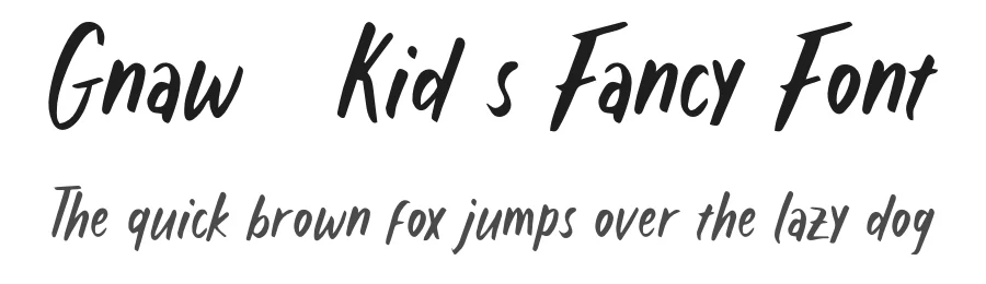 Gnaw – Kid’s Fancy Font by inspirasign — Decorative Font