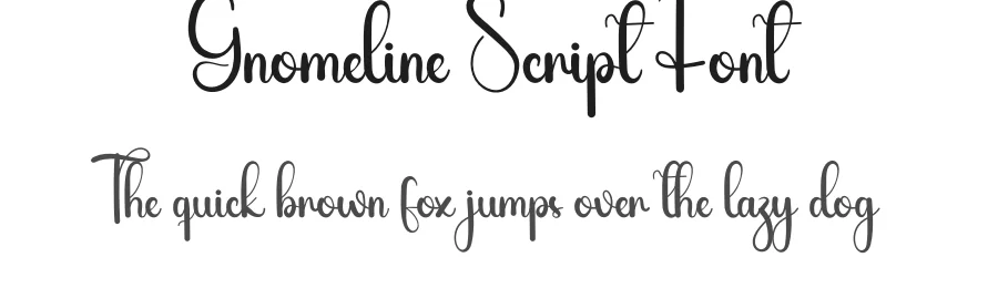 Gnomeline Script Font by creativeletter — Script Handwritten Font
