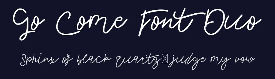 Go Come Font Duo by edricstudio — Script Handwritten Font — thumbnail 2
