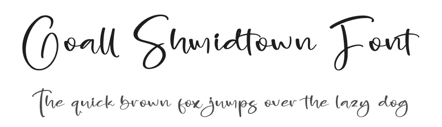 Goall Shmidtown Font by glorytype — Script Handwritten Font
