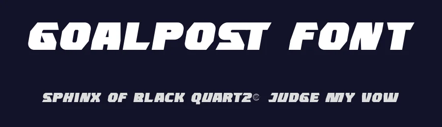 Goalpost Font by RaisProject — Display Font — thumbnail 2