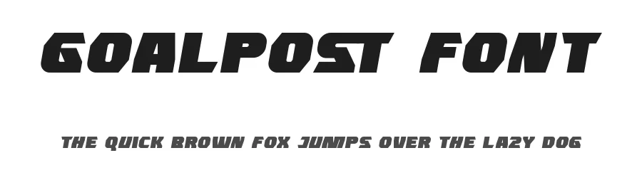Goalpost Font by RaisProject — Display Font