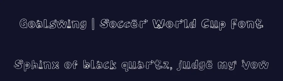 Goalswing | Soccer World Cup Font by letterhanna — Decorative Font — thumbnail 2