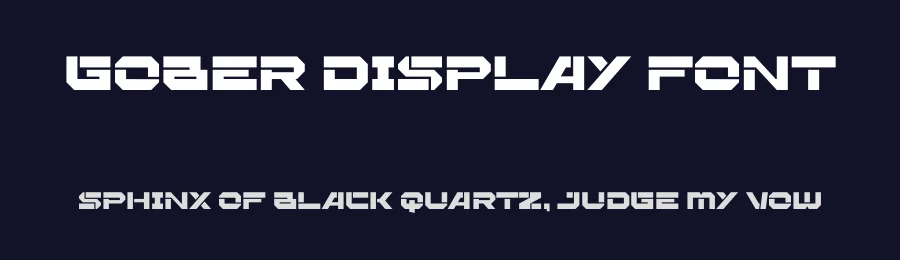 Gober Display Font by Maiko Hatta — Decorative Font — thumbnail 2