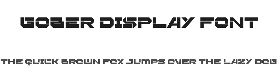 Gober Display Font by Maiko Hatta — Decorative Font