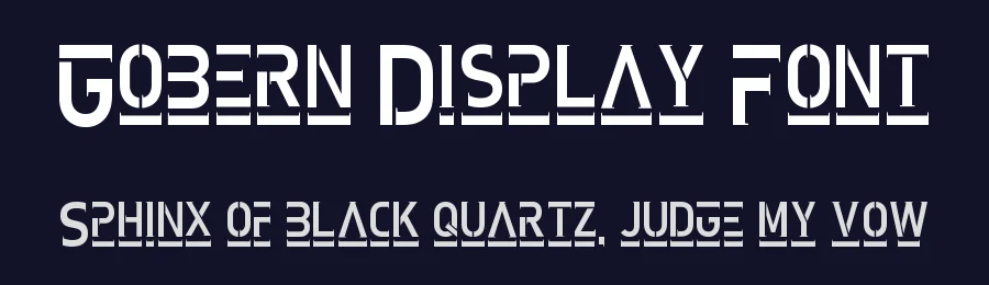 Gobern Display Font by kumsstudio — Display Font — thumbnail 2