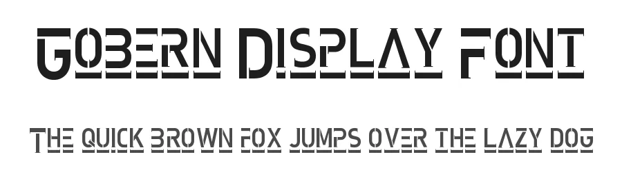 Gobern Display Font by kumsstudio — Display Font