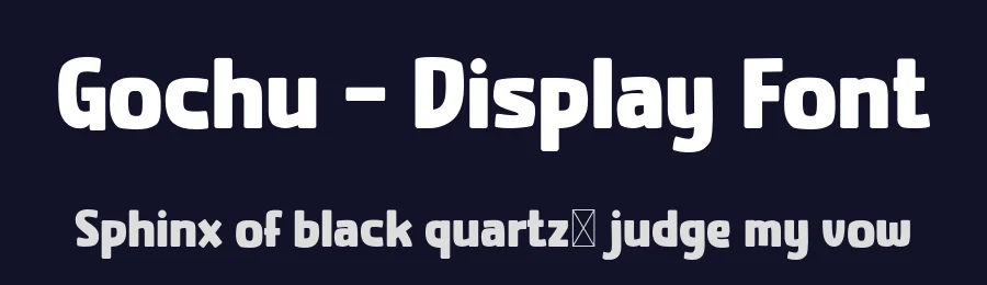Gochu – Display Font by productype — Display Font — thumbnail 2