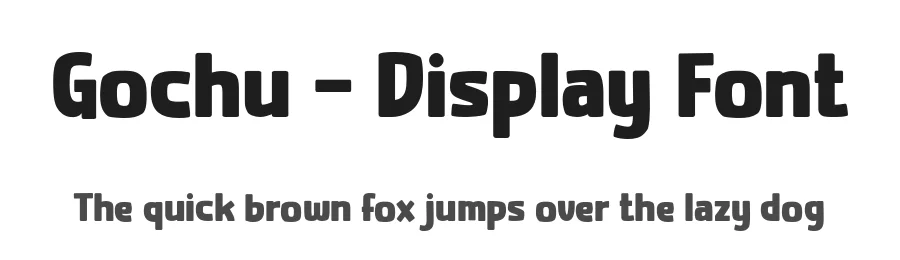 Gochu – Display Font by productype — Display Font