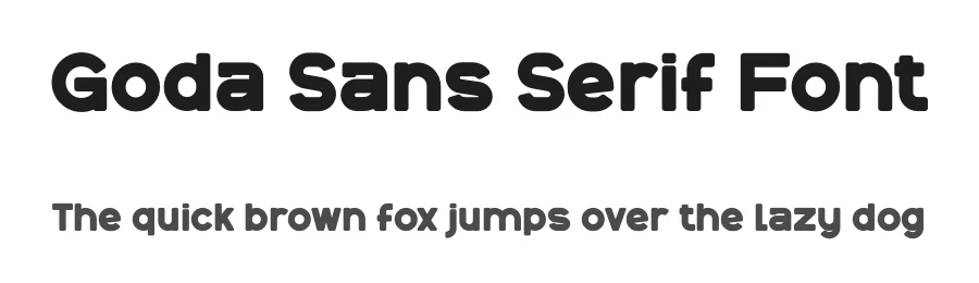 Goda Sans Serif Font by twinletter — Sans Serif Font