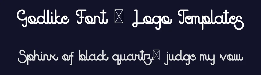 Godlike Font + Logo Templates by vp_creative_shop — Display Font — thumbnail 2
