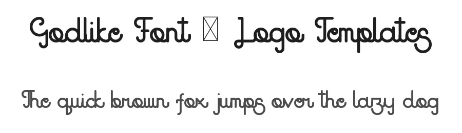 Godlike Font + Logo Templates by vp_creative_shop — Display Font