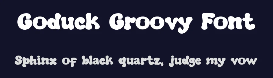 Goduck Groovy Font by Minimalist Eyes — Display Font — thumbnail 2