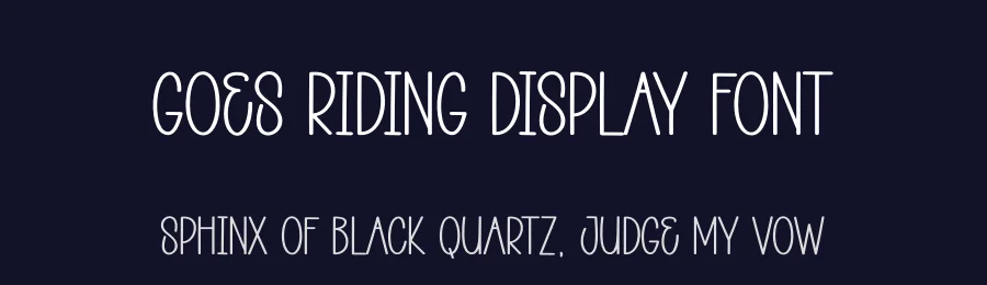 Goes Riding Display Font by andikastudio — Display Font — thumbnail 2