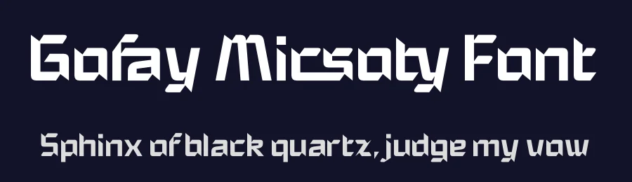 Gofay Micsoty Font by timelesstype.co — Display Font — thumbnail 2