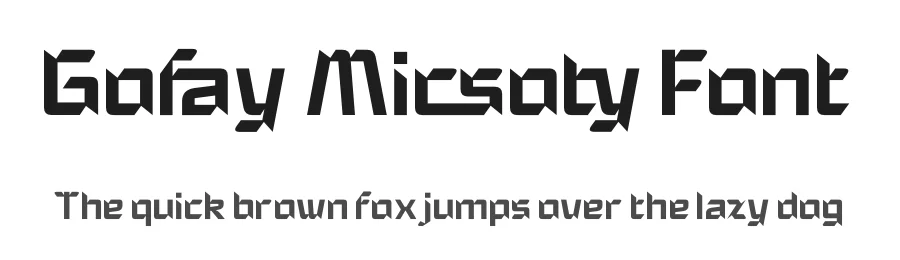 Gofay Micsoty Font by timelesstype.co — Display Font