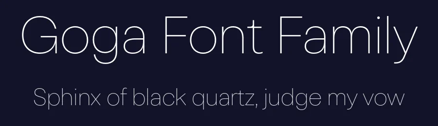 Goga Font Family by Narrow Type — Decorative Font — thumbnail 2