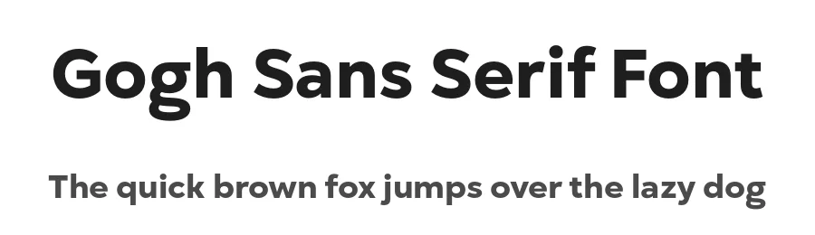 Gogh Sans Serif Font by Spacetype — Sans Serif Font