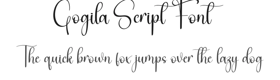 Gogila Script Font by creativeletter — Script Handwritten Font