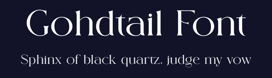 Gohdtail Font by Gridline Type — Serif Font — thumbnail 2