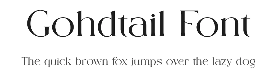 Gohdtail Font by Gridline Type — Serif Font