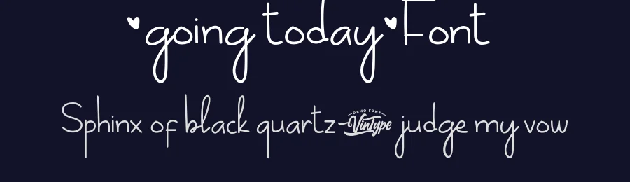 Going Today Font by VinType — Script Handwritten Font — thumbnail 2
