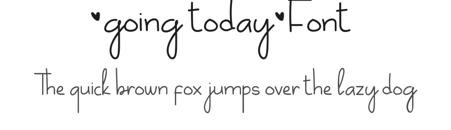 Going Today Font by VinType — Script Handwritten Font