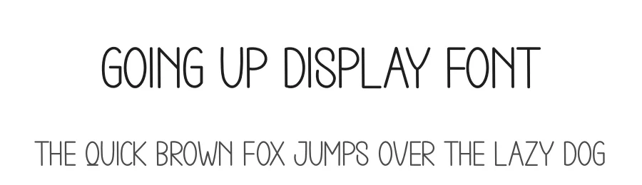 Going Up Display Font by andikastudio — Display Font