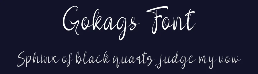 Gokags Font by khalwastudio — Script Handwritten Font — thumbnail 2