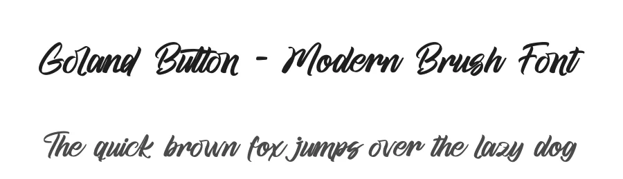 Goland Button – Modern Brush Font by stylishtype.co — Script Handwritten Font