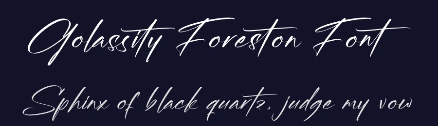 Golassity Foreston Font by letterenastudios — Script Handwritten Font — thumbnail 2