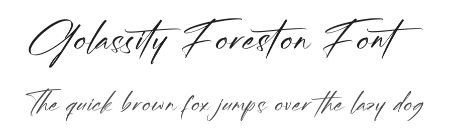 Golassity Foreston Font by letterenastudios — Script Handwritten Font
