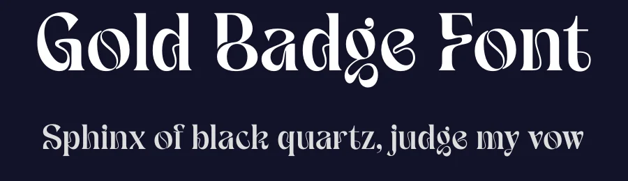 Gold Badge Font by Rantautype — Serif Font — thumbnail 2