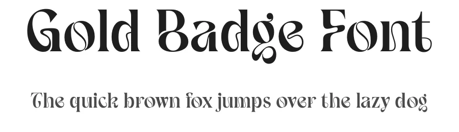 Gold Badge Font by Rantautype — Serif Font