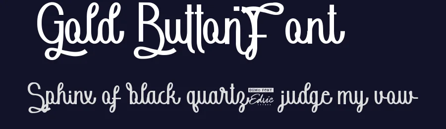 Gold Button Font by edricstudio — Script Handwritten Font — thumbnail 2