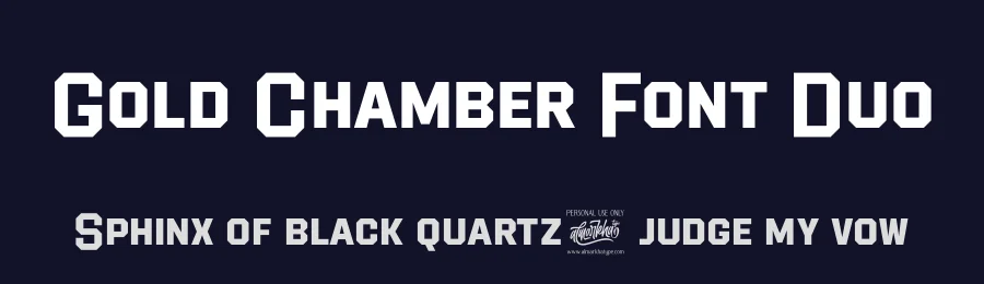 Gold Chamber Font Duo by Almarkhatype — Display Font — thumbnail 2